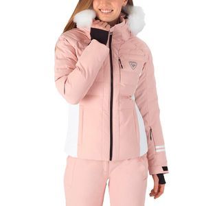 Rossignol Pink and White Puffer Jacket